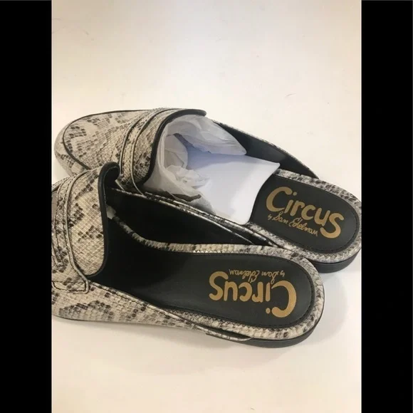 NWOT CIRCUS BY SAM EDELMAN Hal Snake Embossed Mule - Picture 6 of 16